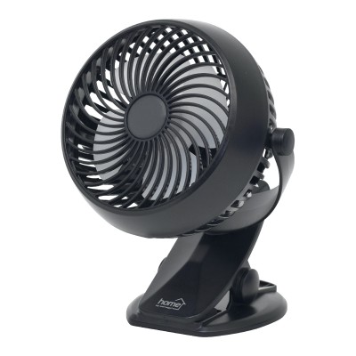 Ventilator cu acumulator si clema, 10 cm, negru - CLF 10/BK